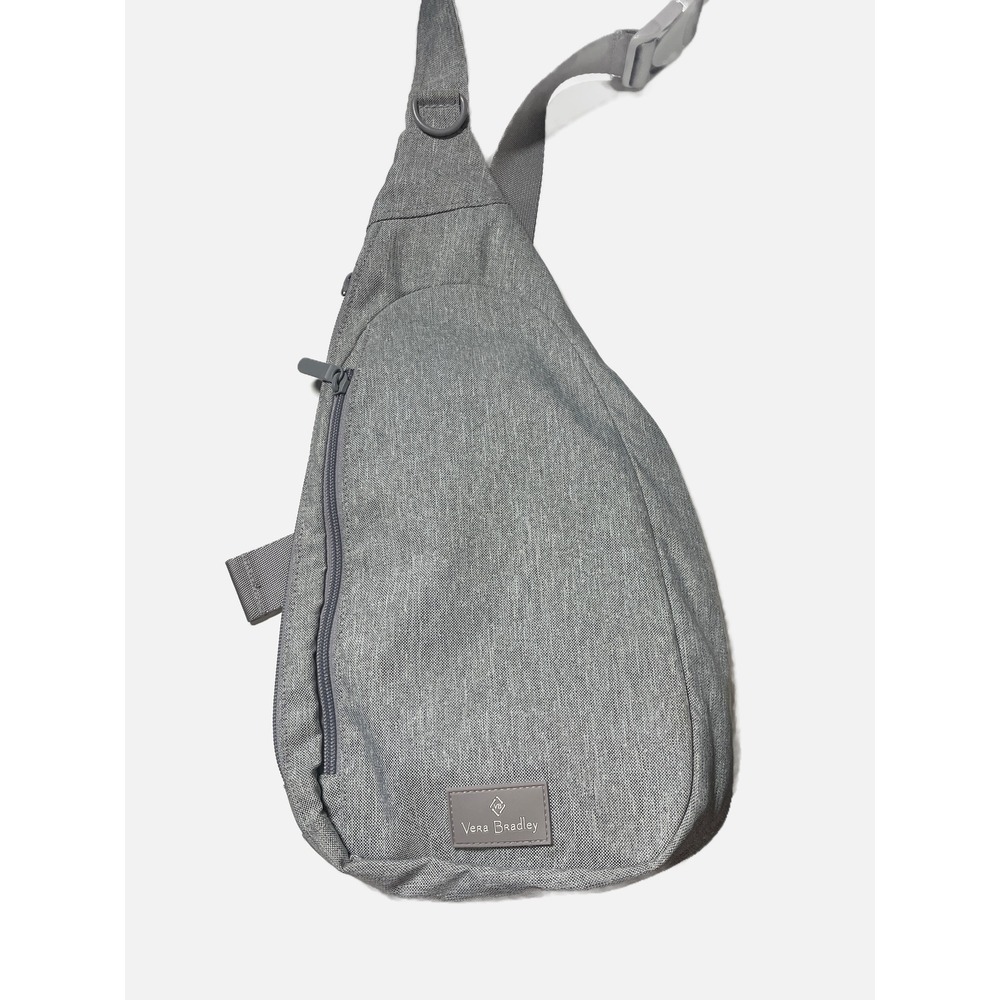 Vera Bradley Sling Backpack Women OS Gray Heathered Crossbody Travel Bag Casual
